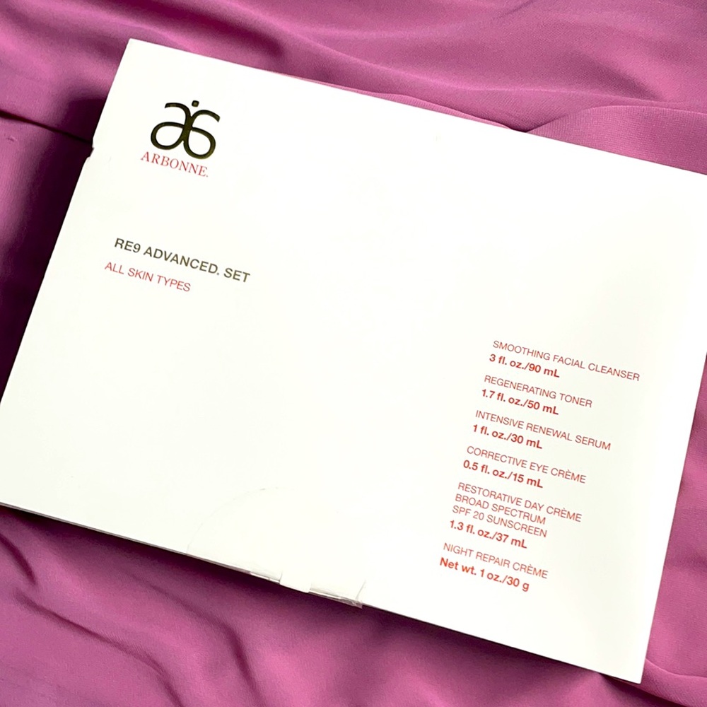 Brand New Unopened Arbonne RE9 Advanced Set